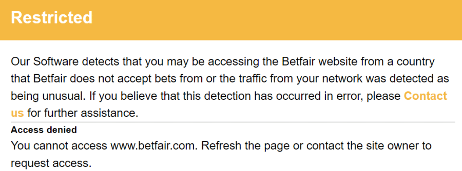 Betfair's