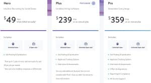 JazzHR pricing